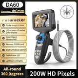 DA-Series 2.8mm/4mm/6mm 4.5inch Monitor Inspection Video Borescope 360 degree rotation endoscope camera