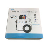 3 in 1 Endoscope Usb Camera 1080p Hd portable 5.5mm Borescope Inspection endoscope camera 5 m