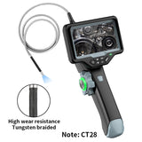 Handheld single Lens Industrial 3mm Endoscope 4.5inch Lcd Screen Portable Borescope 1.2m tungsten wire Inspection Cable