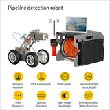 IP68 waterproof 300 mm To 1500mm Pipe Crawler Sewer Inspection Robot sewer drain industrial pipeline endoscope cctv video camera