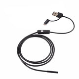 3 in 1 8mm Mini Waterproof Hard Cable Inspection Usb Port For Android And Windows full hd endoscopic camera