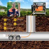 IP68 waterproof 300 mm To 1500mm Pipe Crawler Sewer Inspection Robot sewer drain industrial pipeline endoscope cctv video camera