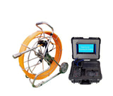 HD 8inch screen 60m cable length 7mm fiberglass cable sewer video inspection camera sewer crawler camera self leveling