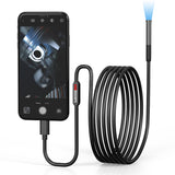 W300 1m Dual Lens HD 1080P WiFi Endoscope Industrial Type-C Wireless Inspection Snake Borescope for iPhone Android