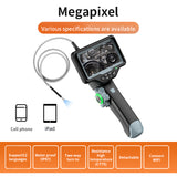 Handheld single Lens Industrial 3mm Endoscope 4.5inch Lcd Screen Portable Borescope 1.2m tungsten wire Inspection Cable